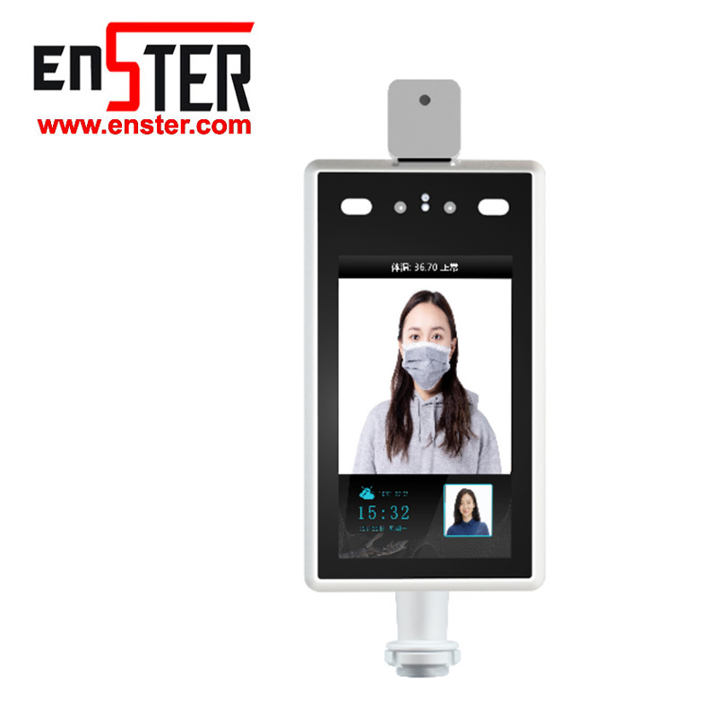 Многоязычное распознавание лица 8-дюймовая интеллектуальная камера с распознаванием температуры